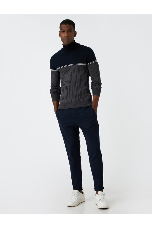 Koton Koton Sweater - Navy blue - Fitted