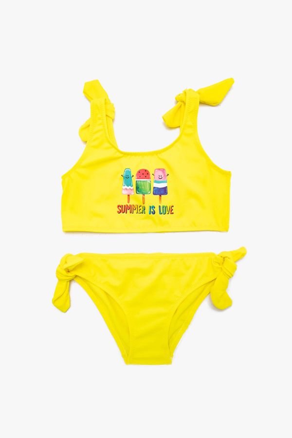 Koton Koton Swimsuit - Yellow - Solid Color