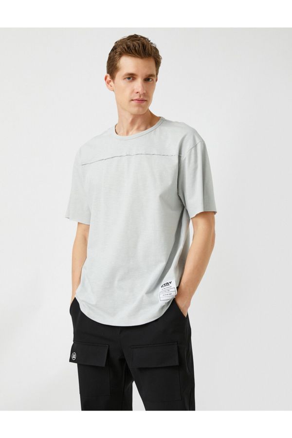 Koton Koton T-Shirt - Gray - Slim