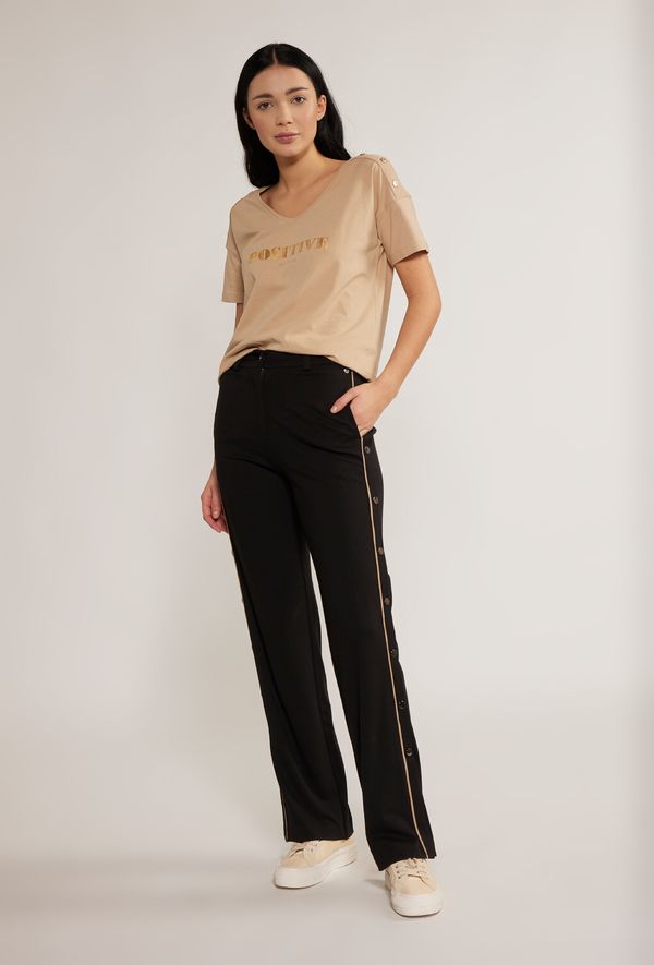 MONNARI MONNARI Woman's Trousers Women's Pants With Application On The Sides