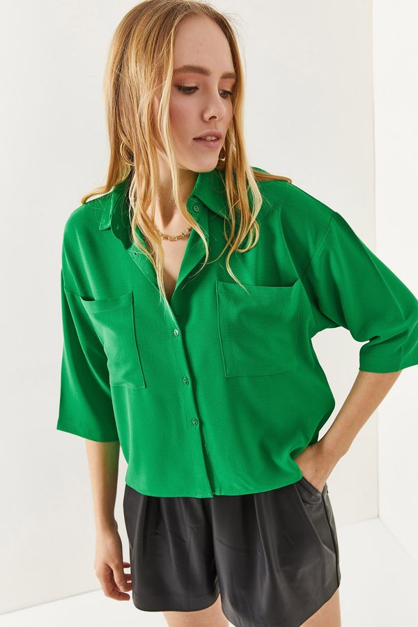 Olalook Olalook Shirt - Green - Regular fit