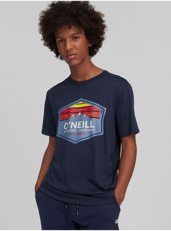 O'Neill ONeill Dark blue Mens T-Shirt with O'Neill Mtn Horizon - Men