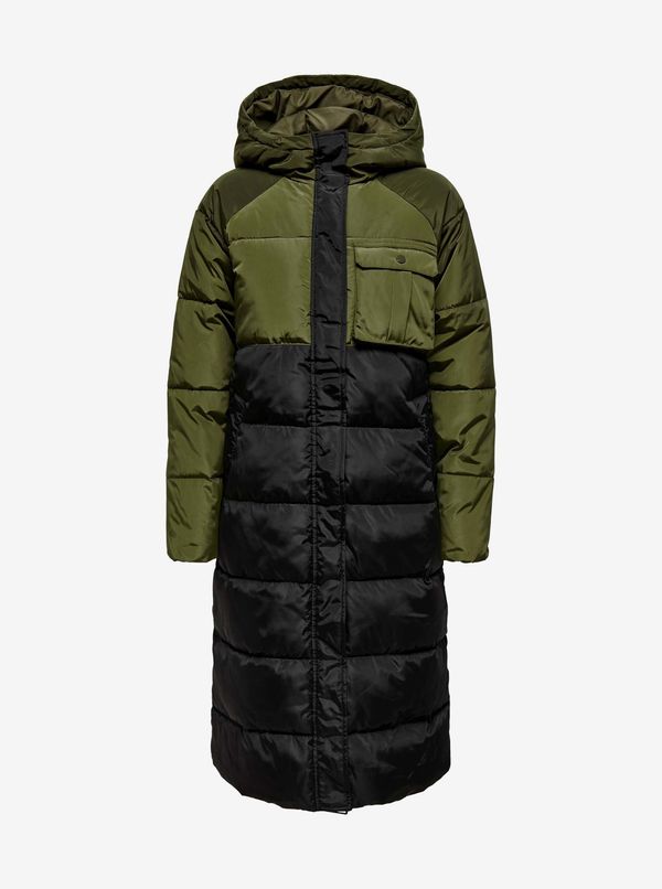 Only Black-green quilted coat ONLY Becca - Women