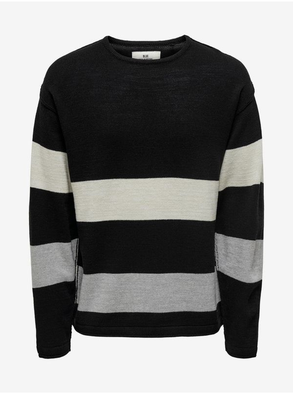 Only Black pattern sweater ONLY & SONS Jan - Men