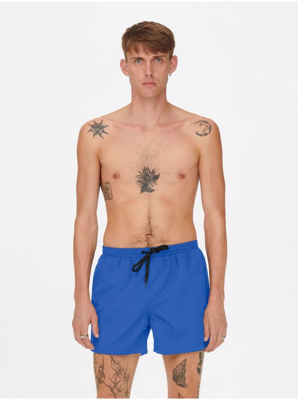 Only Blue Mens Swimwear ONLY & SONS Ted - Men