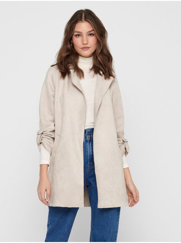 Only Cream coat in suede finish ONLY Joline - Women