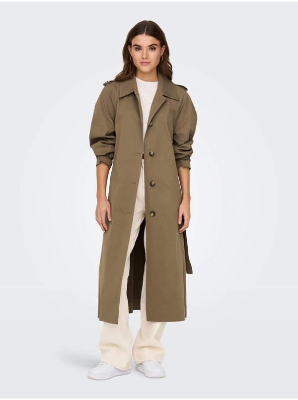 Only Khaki ladies trench coat ONLY April - Women
