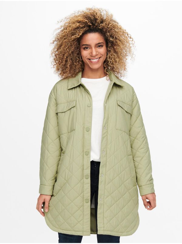 Only Light Green Ladies Quilted Light Coat ONLY New Tanzia - Women