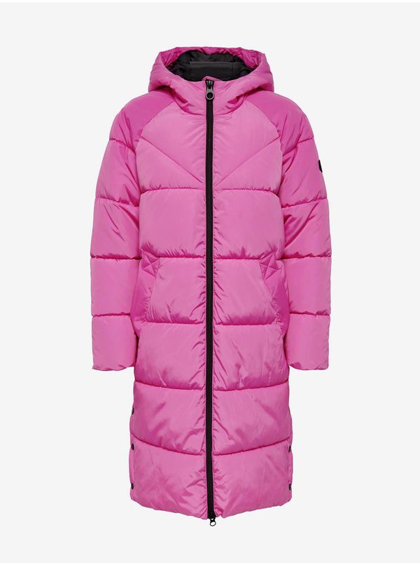 Only Pink Ladies Quilted Coat ONLY Amanda - Ladies
