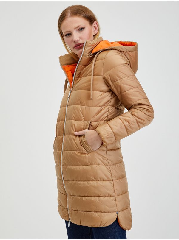 Orsay Orsay Light Brown Women's Winter Quilted Coat - Women