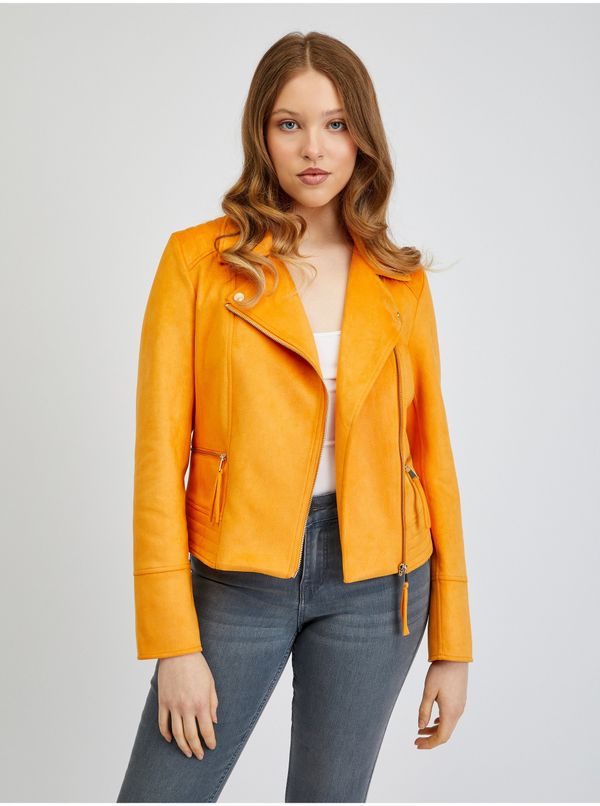 Orsay Orsay Orange Women's Leatherette Jacket in Suede - Women