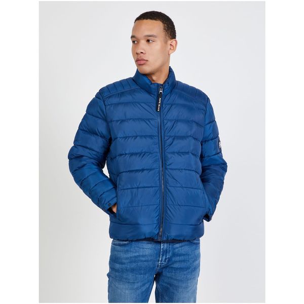 Pepe Jeans Blue Men's Quilted Jacket Pepe Jeans Heinrich - Mens