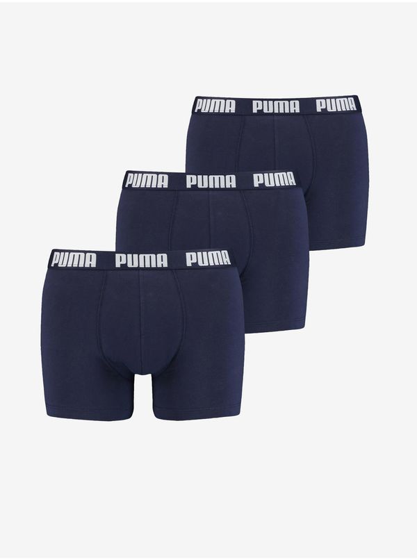 Puma Set of three men's boxers in dark blue Puma Everyday - Men