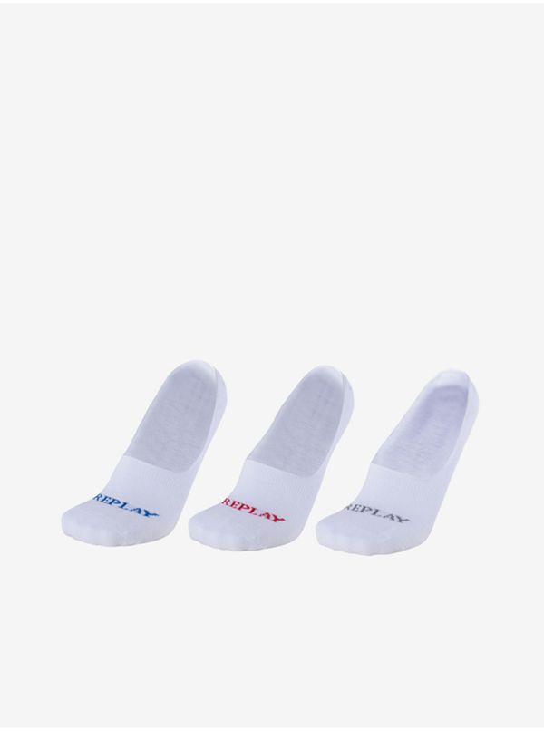 Replay Set of three pairs of socks in White Replay - Men