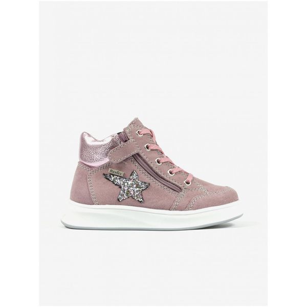 Richter Pink Girly Ankle Suede Sneakers Richter - Girls