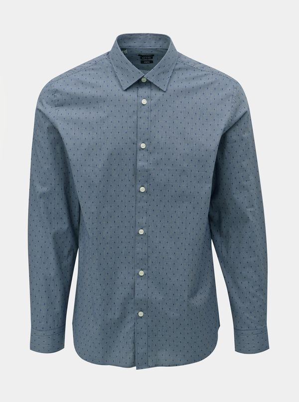 Selected Homme Blue patterned regular fit shirt Selected Homme Regpen - Men
