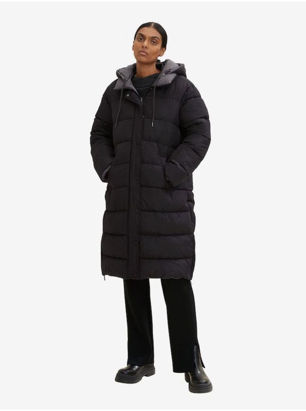 Tom Tailor Black Women's Winter Quilted Double-Sided Coat Tom Tailor - Women
