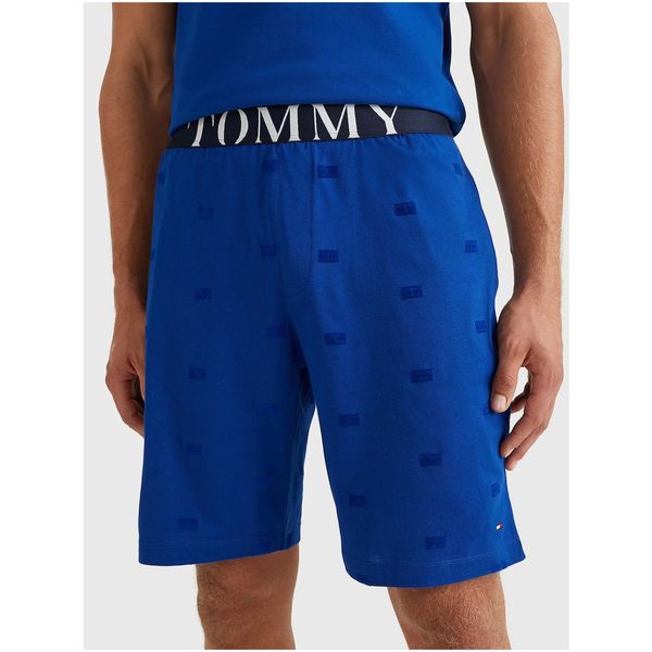 Tommy Hilfiger Blue Mens Patterned Pyjama Shorts Tommy Hilfiger - Men