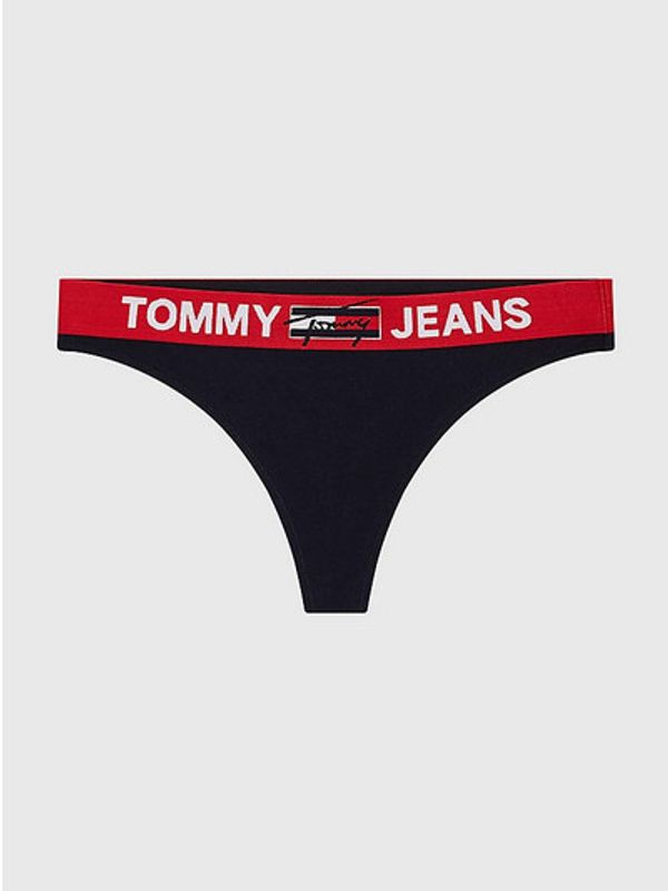 Tommy Hilfiger Dámská tanga Tommy Hilfiger tmavě modré (UW0UW02823 DW5)