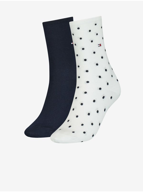 Tommy Hilfiger Set of two pairs of women's socks in white and black Tommy Hilfiger - Ladies