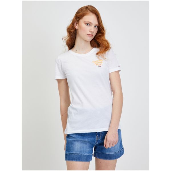 Tommy Hilfiger White Women's T-Shirt Tommy Jeans - Women