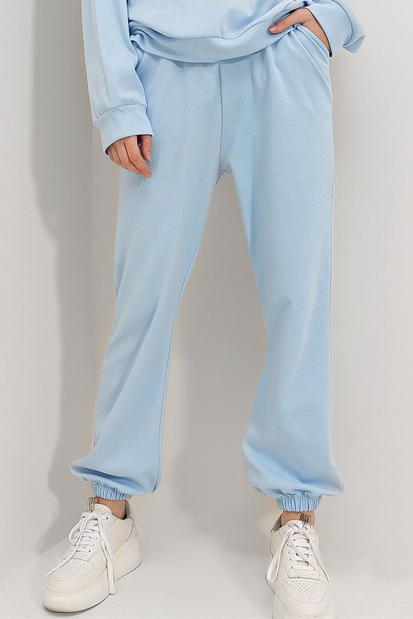 Trend Alaçatı Stili Trend Alaçatı Stili Sweatpants - Blue - Joggers