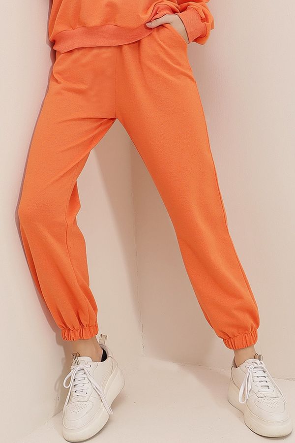 Trend Alaçatı Stili Trend Alaçatı Stili Sweatpants - Orange - Joggers