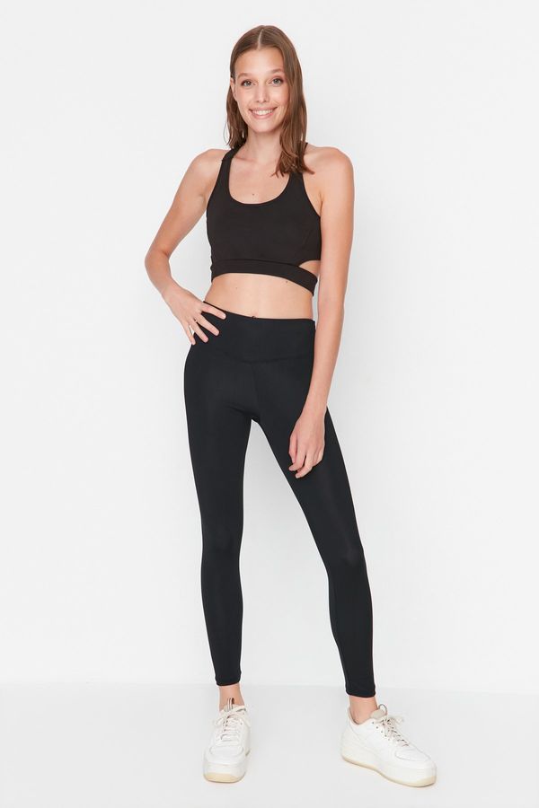 Trendyol Trendyol Black Polyamide Fabric Extra Flexible and Breathable Sports Tights