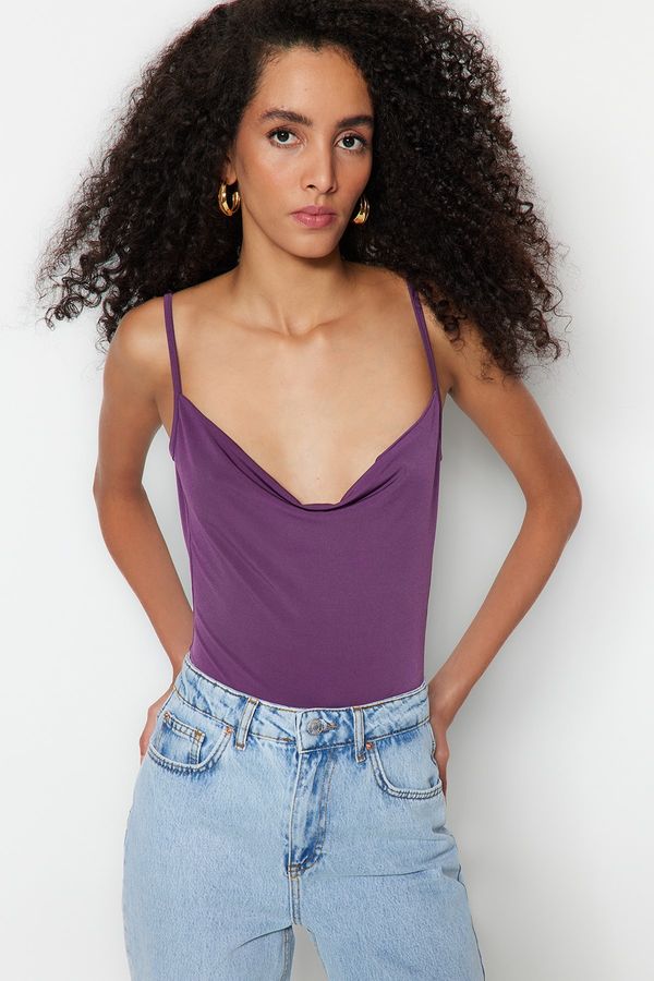 Trendyol Trendyol Bodysuit - Purple - Slim