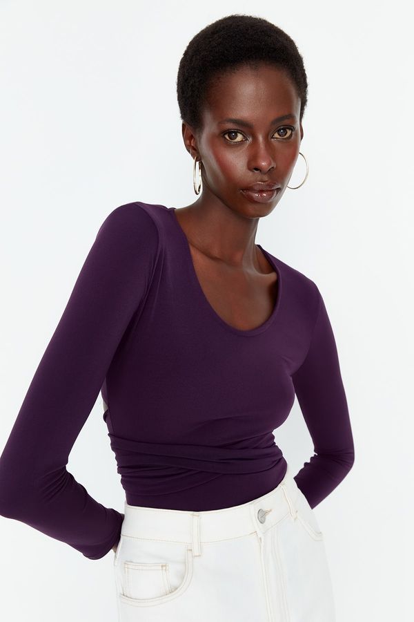 Trendyol Trendyol Bodysuit - Purple - Slim fit