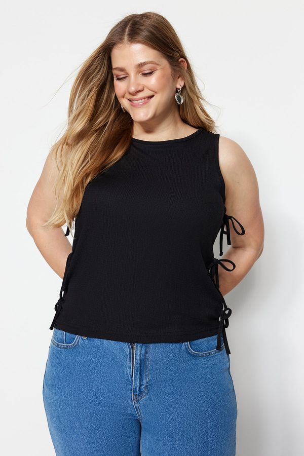 Trendyol Trendyol Curve Plus Size Blouse - Black - Relaxed fit