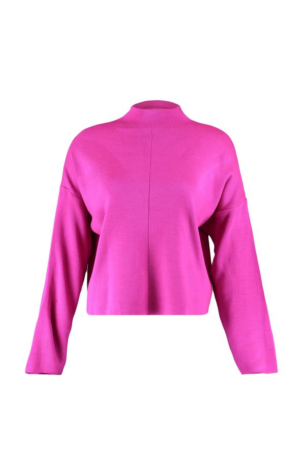 Trendyol Trendyol Curve Plus Size Sweater - Pink - Relaxed fit