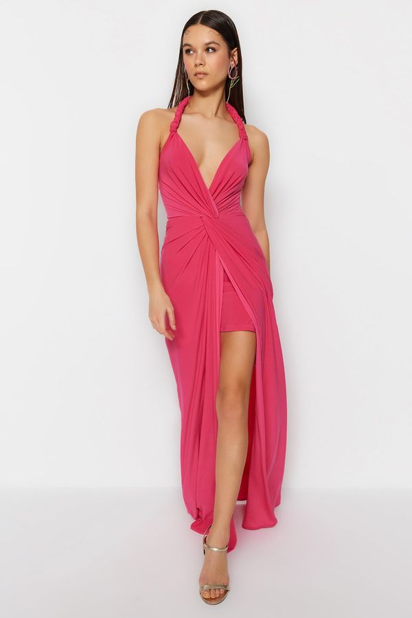 Trendyol Trendyol Evening & Prom Dress - Pink - Wrapover