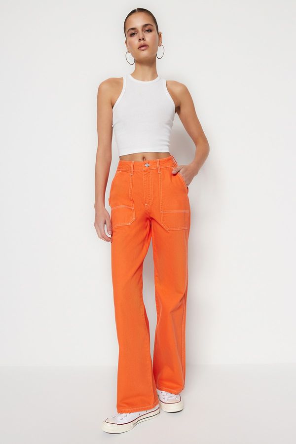 Trendyol Trendyol Jeans - Orange - Wide leg