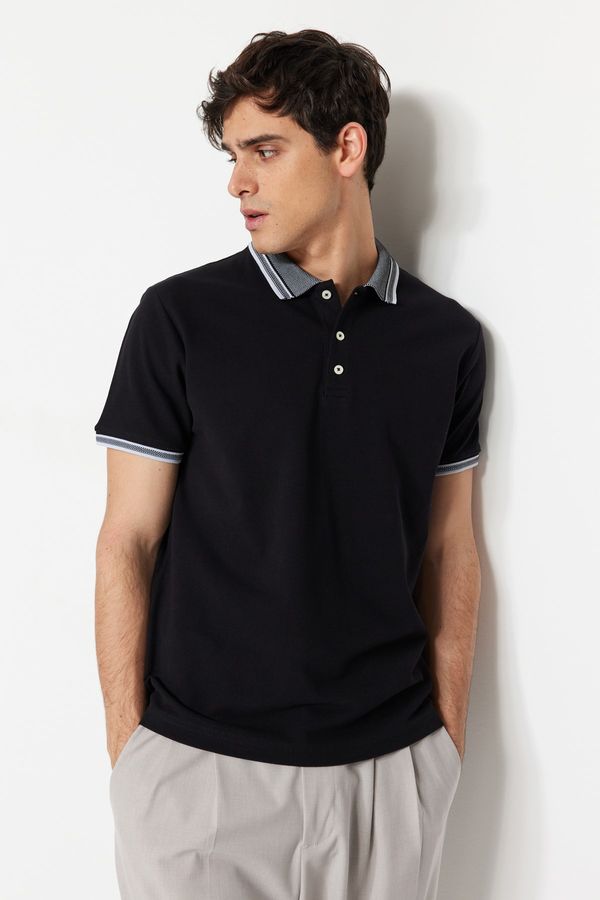 Trendyol Trendyol Polo T-shirt - Black - Slim