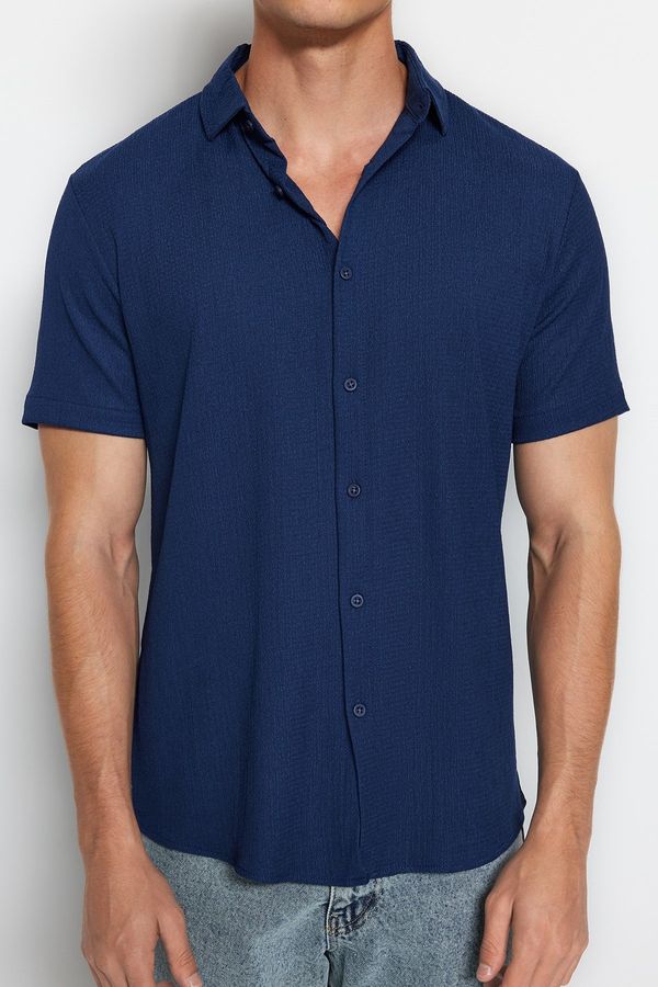 Trendyol Trendyol Shirt - Navy blue - Regular fit