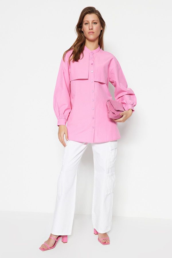 Trendyol Trendyol Shirt - Pink - Relaxed fit