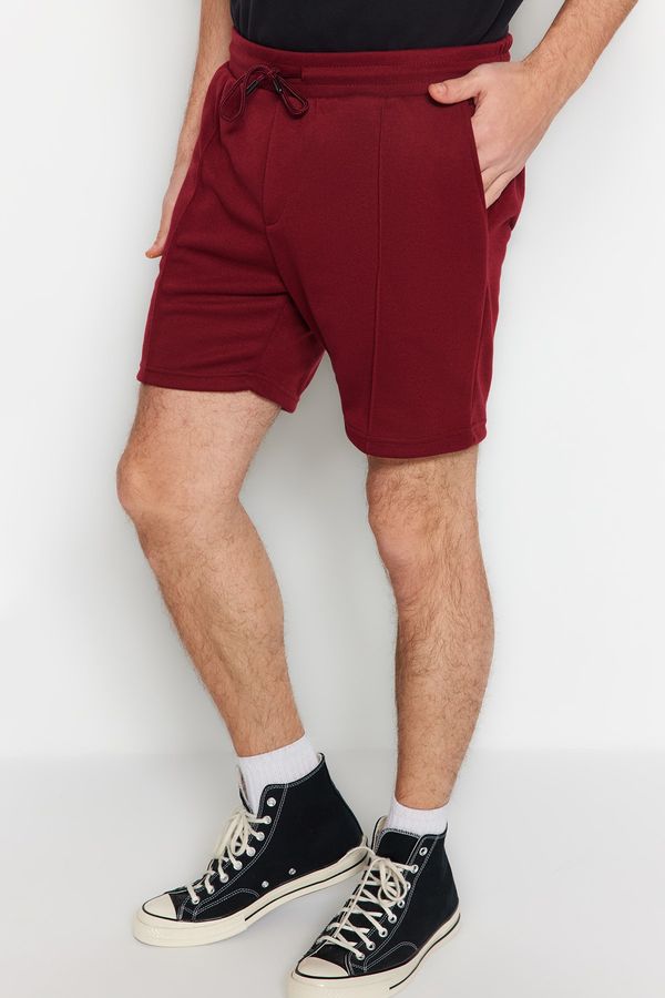 Trendyol Trendyol Shorts - Burgundy - Normal Waist