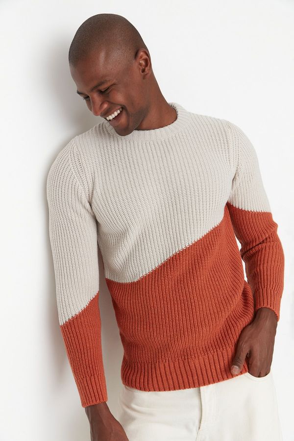 Trendyol Trendyol Sweater - Brown - Slim