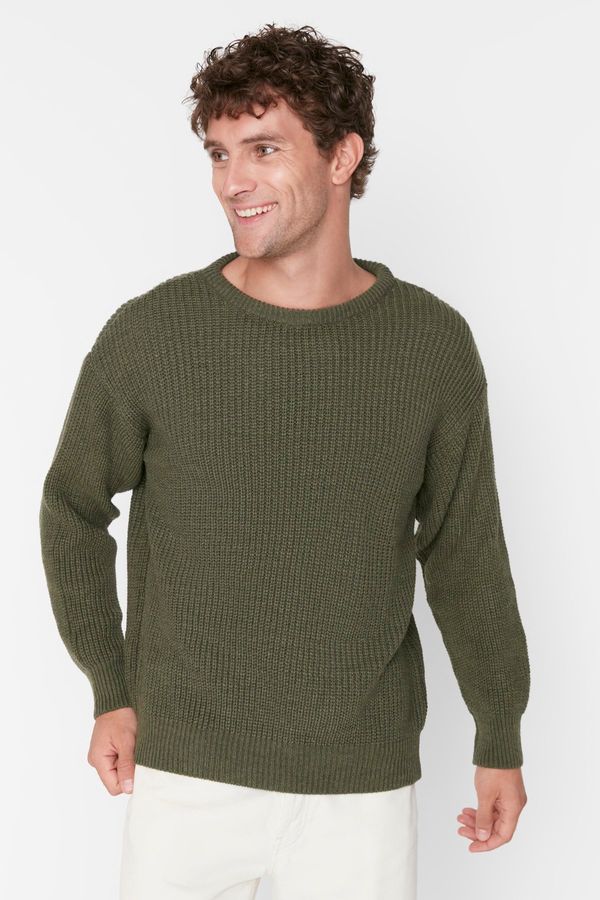 Trendyol Trendyol Sweater - Khaki - Regular fit