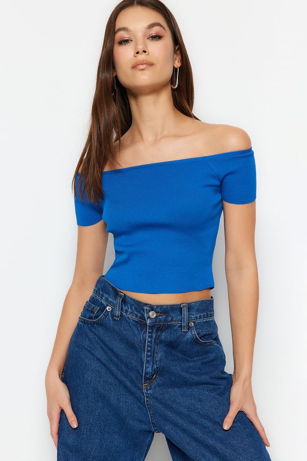 Trendyol Trendyol Sweater - Navy blue - Slim fit