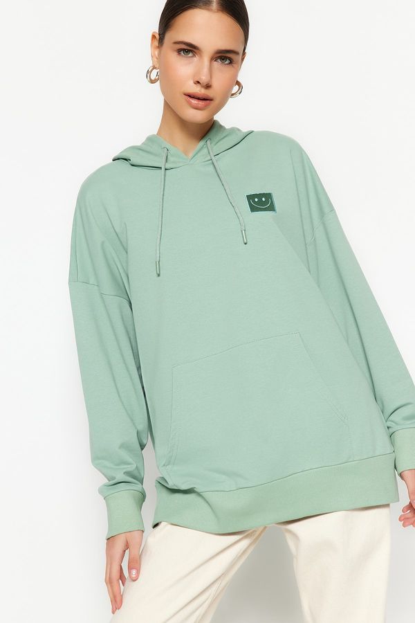 Trendyol Trendyol Sweatshirt - Green - Regular fit