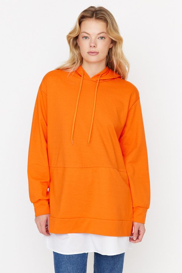 Trendyol Trendyol Sweatshirt - Orange - Regular