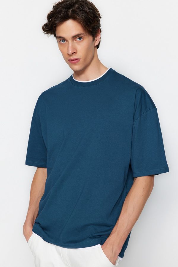 Trendyol Trendyol T-Shirt - Blue - Oversize