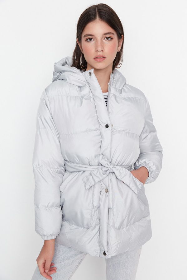 Trendyol Trendyol Winter Jacket - Gray - Puffer
