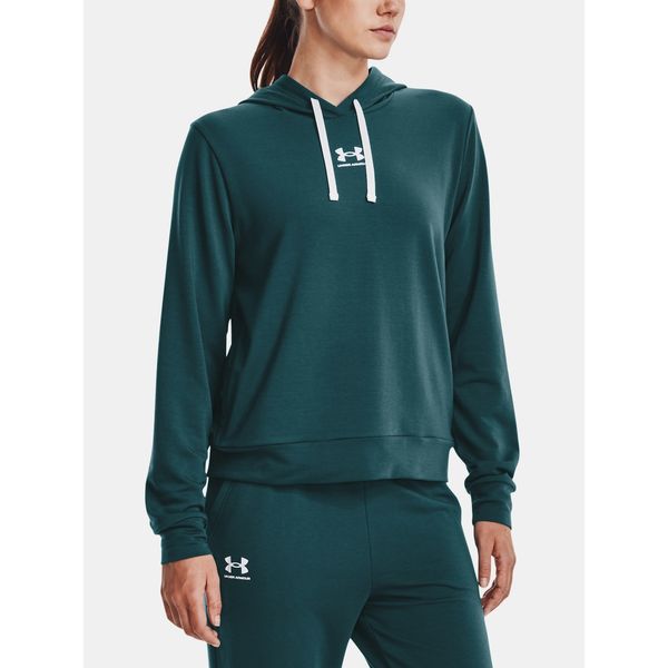 Under Armour Under Armour Sweatshirt Rival Terry Hoodie-GRN - Women