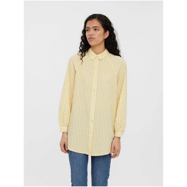 Vero Moda Yellow striped oversize shirt VERO MODA Juno - Women