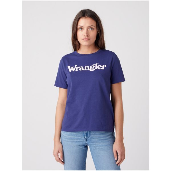 Wrangler Dark Blue Women's T-Shirt Wrangler - Women