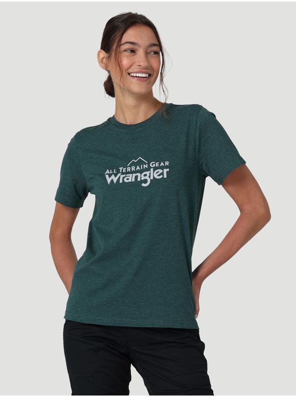 Wrangler Dark Green Women's Annealed T-Shirt Wrangler - Women