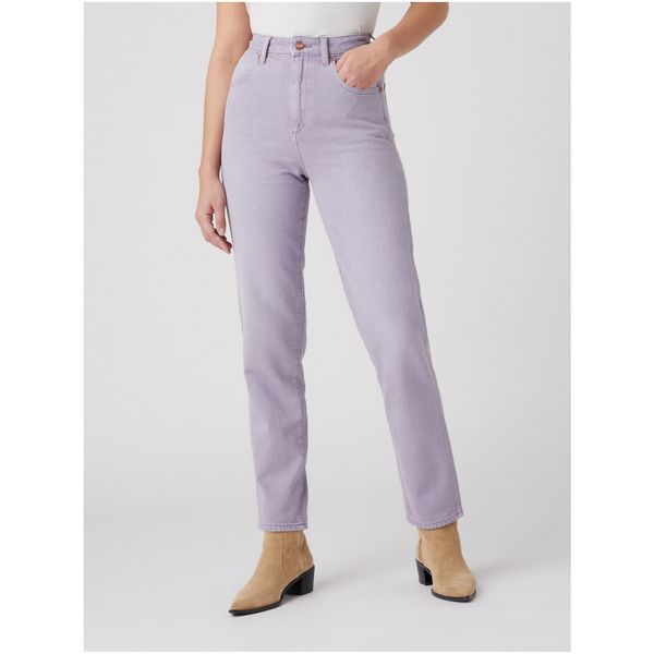 Wrangler Light Purple Women's Straight Fit Jeans Wrangler - Women